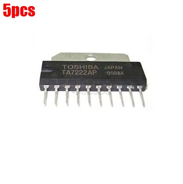2 X Ampli Audio TA7222AP Toshiba - Circuit Intégré ZIP-10 5.8W, Neufs Pour Réparation