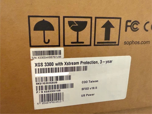 Sophos Firewall Appliance Base XGS 3300 Network Security 8 Port 10 GB Ethernet