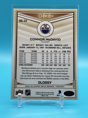 2024-25 Upper Deck Series 1 O-PEE-CHEE Glossy Gold #OG-22