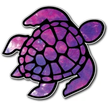Sea Turtle Decal Sticker Vinyl 3M Car Truck Laptop Space Psychedelic window