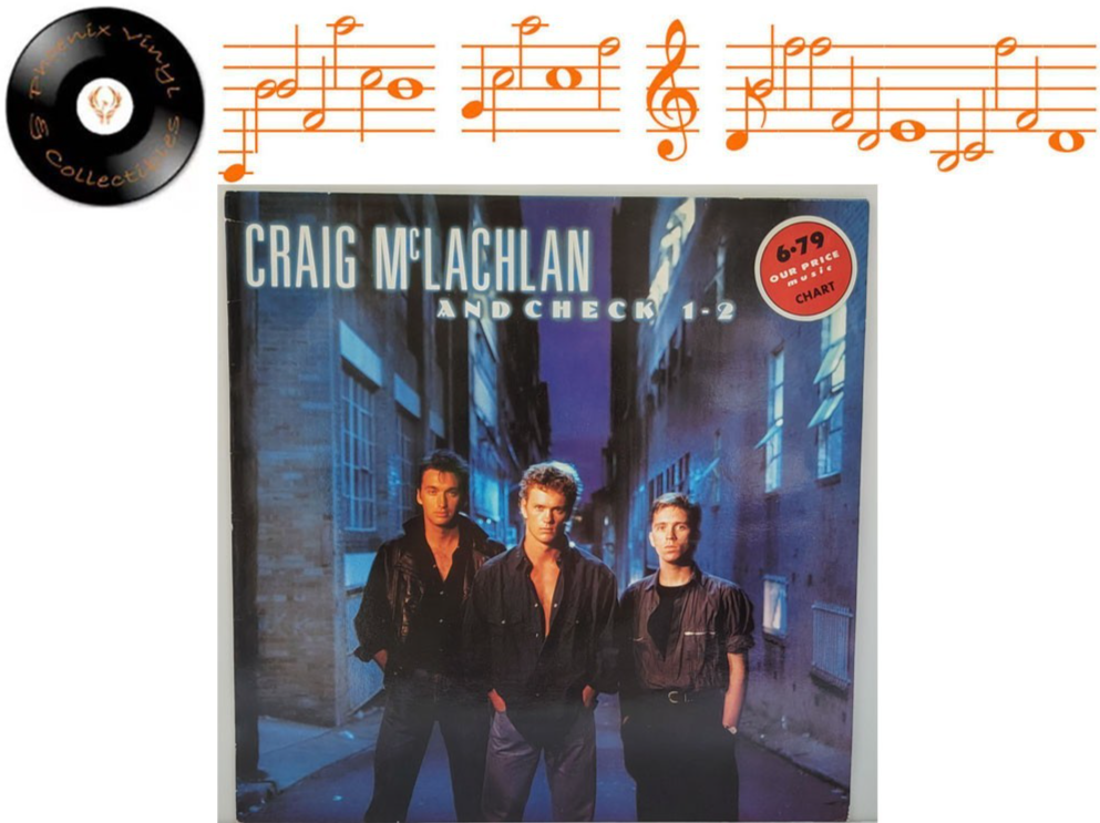 Craig McLachlan And Check 1-2 Vinyl LP A1 B1 Pressing - Near Mint