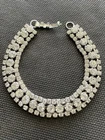 Signed Weiss Vintage Rhinestone Bracelet Estate Costume Jewelry