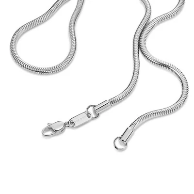 Schlangenkette Silber Edelstahl 18k Weißgold Halskette vergoldet Kette K6364D1 - Bild 1 von 4