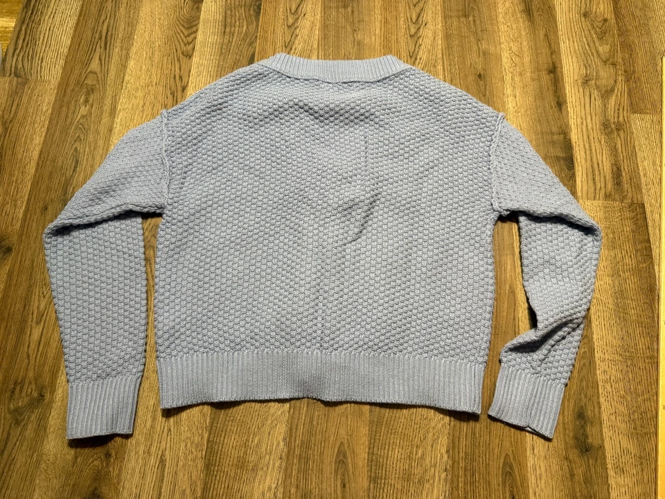 Suéter SO, para mujer talla pequeña, azul, cárdigan con botones, tejido Foto 2 de 4