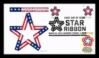US COVER STAR RIBBON FIRST DAY ISSUE COMBO PANDA CACHET