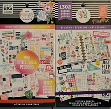 Happy Planner Stickers 2 Pack Bundle Lot Choose Happy and Student NEW NIP MAMBI