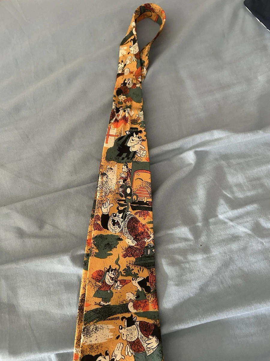 New Unworn Mickey Mouse Disney Silk Tie Made In Italy Fine Italian silk