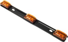 Car Trailer Tail Light Bar 3-light 9 Led Gap Identification Mar Colo Yellow