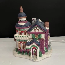 VTG Christmas Church Holiday Village Lighted Building 