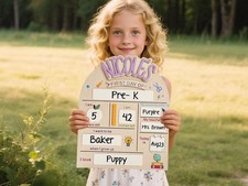 Custom First Day of School Sign, Back to School Sign, Preschool, School Board