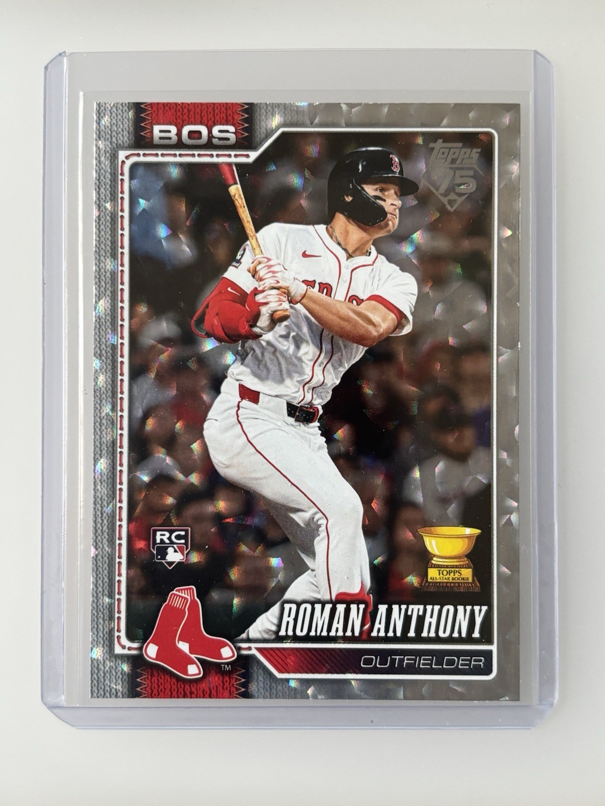 2026 Topps Series 1 - #189 Roman Anthony Silver Crackle Foilboard RC