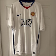 Manchester United Away football shirt 2008 Soccer Nike Jersey Mens Sz. XXL