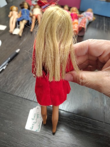 1967 Japan Skipper Japan Barbie Puppe rot Samt Hong Kong Kleid - Bild 14 von 24