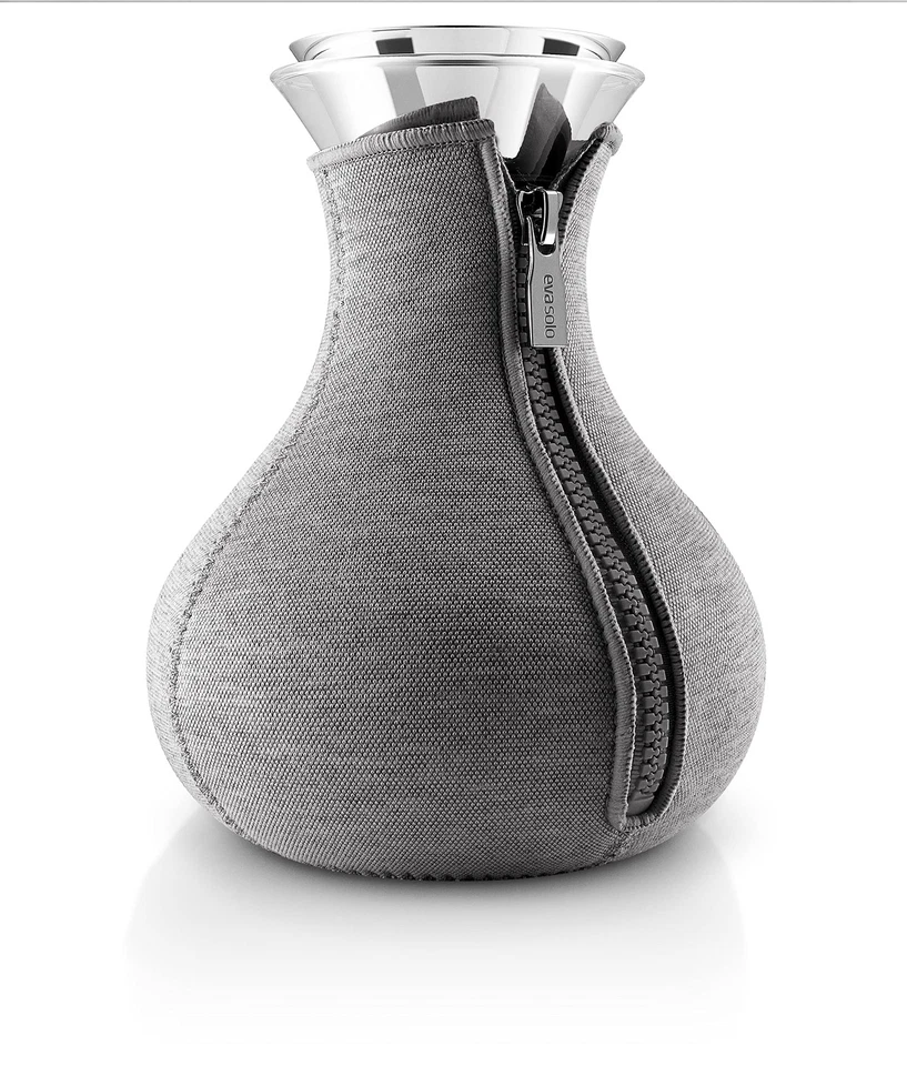 Tetera 1L Vidrio Borosilicato Sin Goteo con Cubierta de Neopreno Gris Oscuro Foto 2 de 4