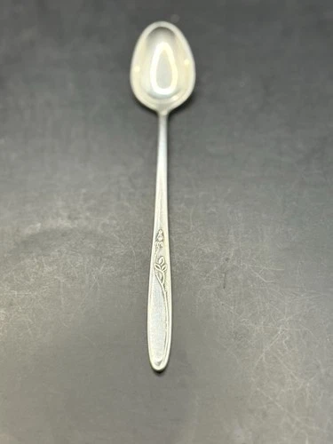 Rose Solitaire Sterling Towle Silver 1954 Infant Feeding Spoon 5 1/2” Marked