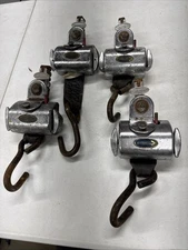 Q’STRAINT dual knob wheelchair retractors,  set of 4,  L-Track mounting