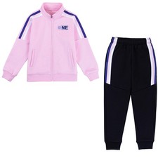 Girls Tracksuit 2 Piece Outfits Girls Sweatsuit Set Full Zip Jacket and Jogge...
