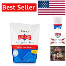 10 Lb Real Salt - Natural Unrefined Gluten-Free Sea Salt for Culinary Excellence