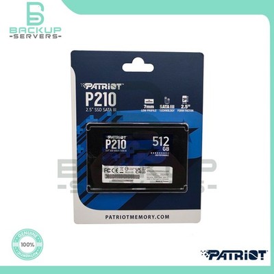 Patriot P210S512G25 512GB SATA III 6Gb/s 2.5'' Internal Solid State Drive ''NEW''