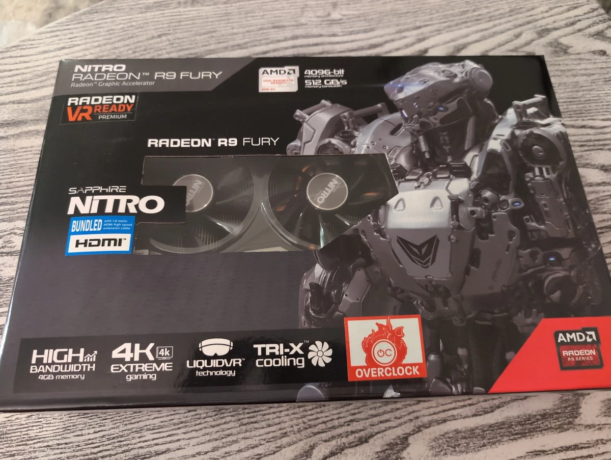 AMD Radeon R9 Fury HBM 4 GB Memory Computer Graphics Cards for