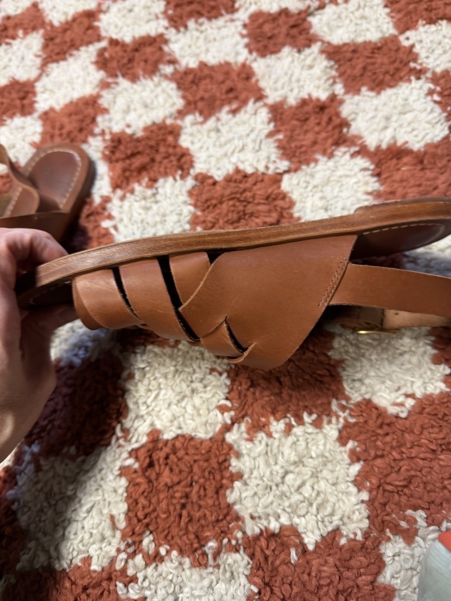 Loeffler Randall Women’s Brown Fisherman Sandals. Size 7. Sole Grips Added View 3