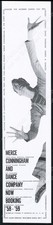 1958 Merce Cunningham photo Dance Company tour booking vintage print ad