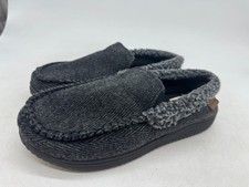 Dearfoams Slip On Mens Black Memory Foam Comfy Closed Toe Slipper - Medium 9-10 