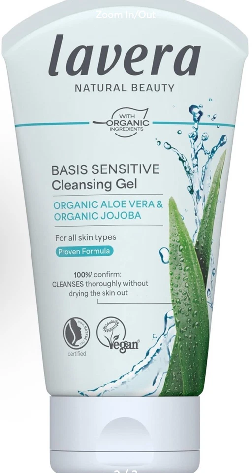 Lavera Basis Sensitive Cleansing Gel with Organic Aloe Vera - Image 2 of 3