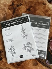Stampin Up BOTANICAL PRINTS Stamp Set Die Bundle