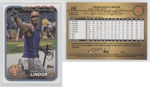 2024 Topps Series 2 Golden Mirror Image Variation Francisco Lindor #650