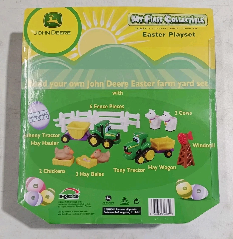 John Deere Easter Play Set My First Collectible ERTL/RC2 - 2006 Sealed New 3+ - Image 2 of 2
