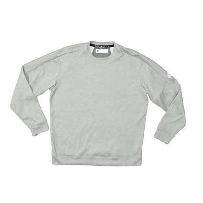 Adidas Men's Gray Long Sleeve Performance Sweatshirt Crewneck Regular Size XL