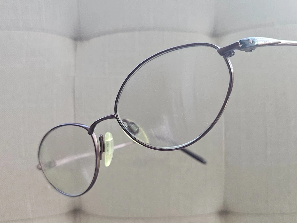 Elle Mujeres Gafas Marco Titanio Tono Borgoña Gafas EL18522 Anteojos Foto 2 de 4