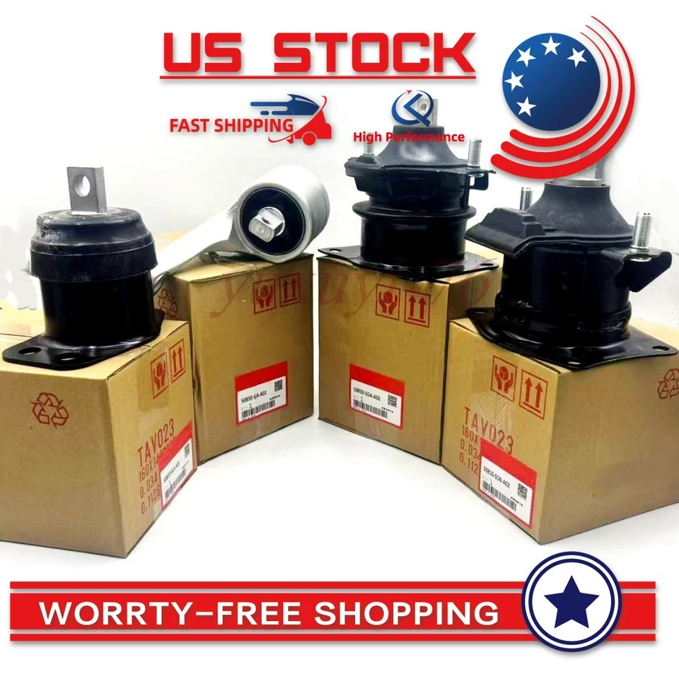 OEM 4pcs for 2005-2008 Acura RL V6 3.5L MK195 Engine Motor & Transmission Mount Foto 2 de 4