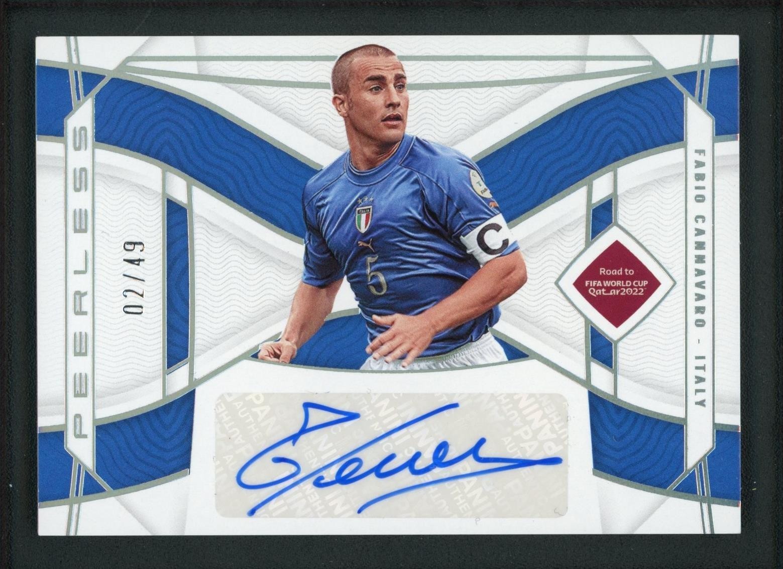 2022 FABIO CANNAVARO 02/49 AUTO PANINI NATIONAL TREASURES FIFA ROAD TO WORLD CUP