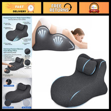 Couples Wedge Pillow - 27 Lift Memory Foam Cushion for Back, Neck Hip Support