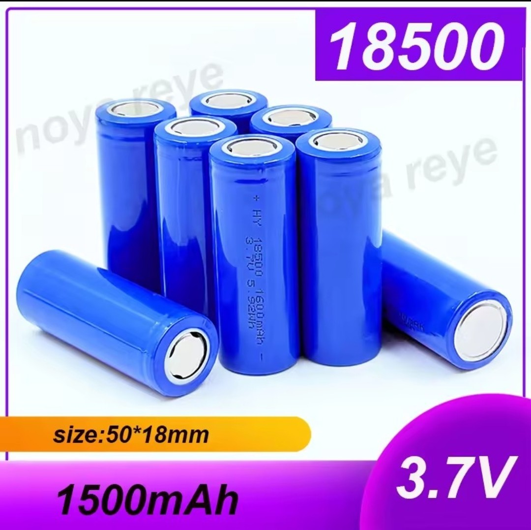 Alta Calidad 18500 1500mAh 3.7V Li-ion Baterías Recargables para Juguetes Flash