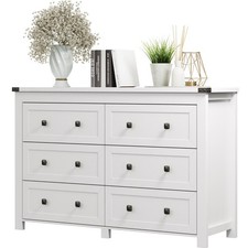 Dresser for Bedroom w/6 Drawers Clothes Organizer for Living Room Entryway 