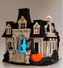 Bath & Body Works Halloween 2024 Haunted House Luminary 3 Wick Candle Holder