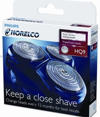NEW PHILIPS NORELCO HQ9 HQ 9 SPEED/SMART TOUCH XL Shaver Replacement HEADS SET