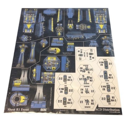 Steve Jackson Games SJG1977P Ogre 6Th Edition ACD Promo Sheet