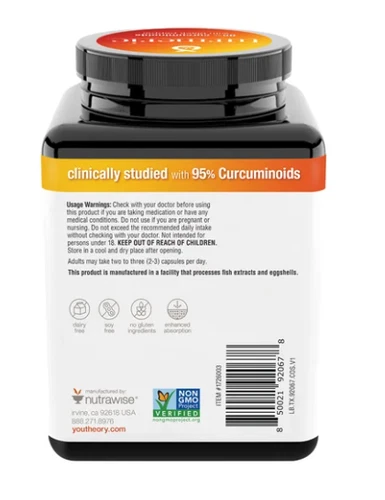 Youtheory Strong Turmeric Advanced, 210 Count - Picture 3 of 5