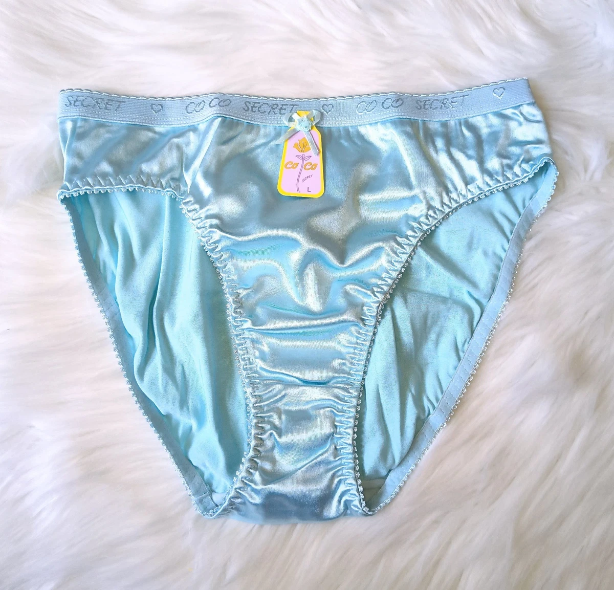 Mutandine Nylon Trasparenti Stile Vintage – Blu – Edizione Limitata – Taglie XS-XXL