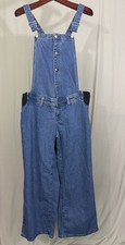 Isabel By Ingrid  Isabel Maternity Wide Leg Denim Overalls Woman  s Size 12