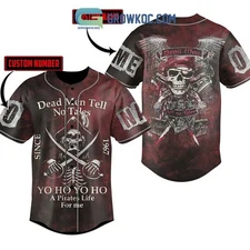 Pirates of the Caribbean Dead Men Tell No Tales Personalized Baseball Jersey