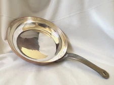Vintage Solid Copper STERLING LINED Jos. Heindrichs Round Saute Pan