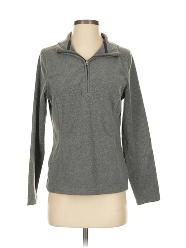 Lands' End Women's Plus Size Fleece Quarter Zip Pullover