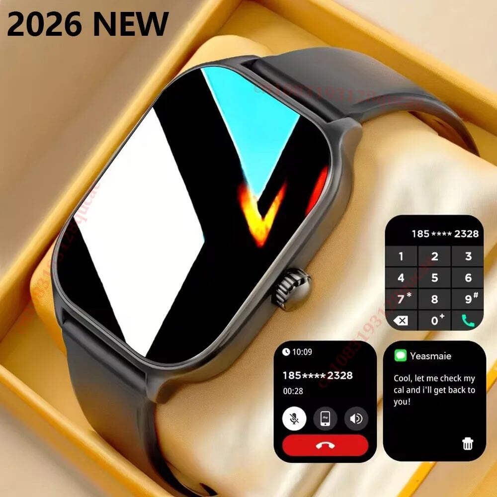 2026 Smart Watch Android IOS Phone 2.01 Inch Color Screen Bluetooth Answer Call