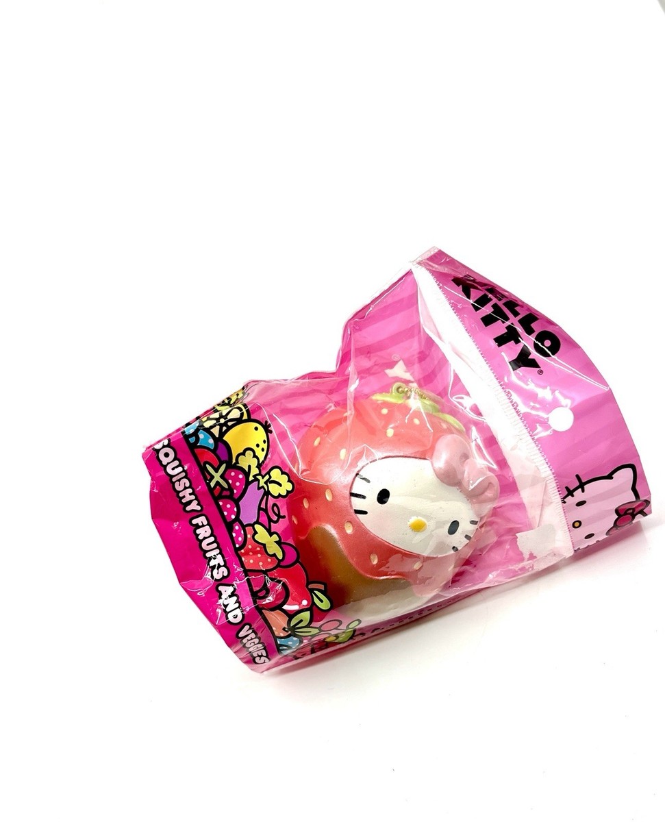HELLO KITTY ぐにゃぐにゃマスコット イチゴゼリー スクイーズ Sanrio Hello Kitty Fruits and Veggies Strawberry Choco Squishy