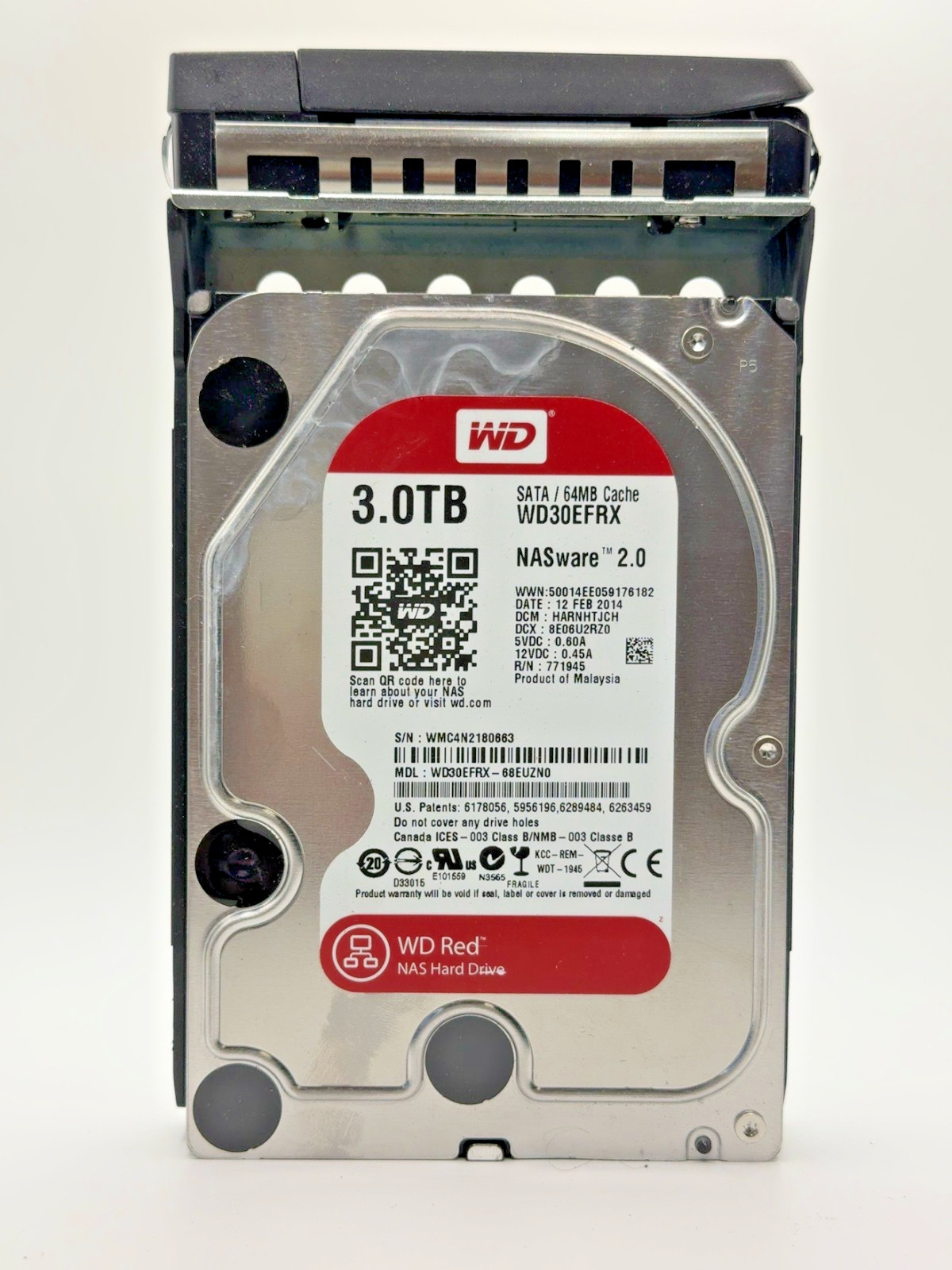 WD Red WD30EFRX 3TB NAS SATA 6Gb/s 3.5"" 100% Health & Performance
